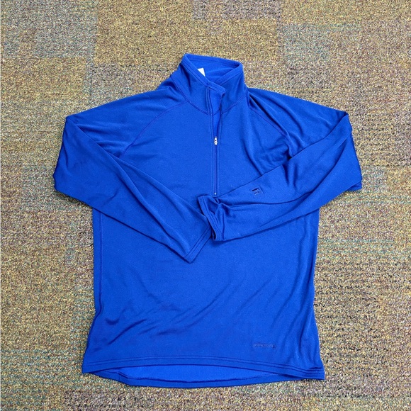 Patagonia Micro D fleece men’s size medium blue pullover 1/4 zip outdoor hiking - Picture 1 of 9